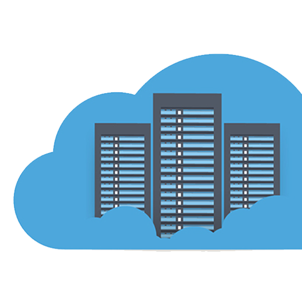 servers sitting inside a cloud